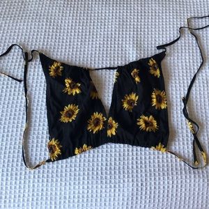Cute sunflower bralette/crop top